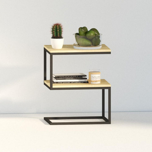 Side Table, Stylish C Shaped Small Table
