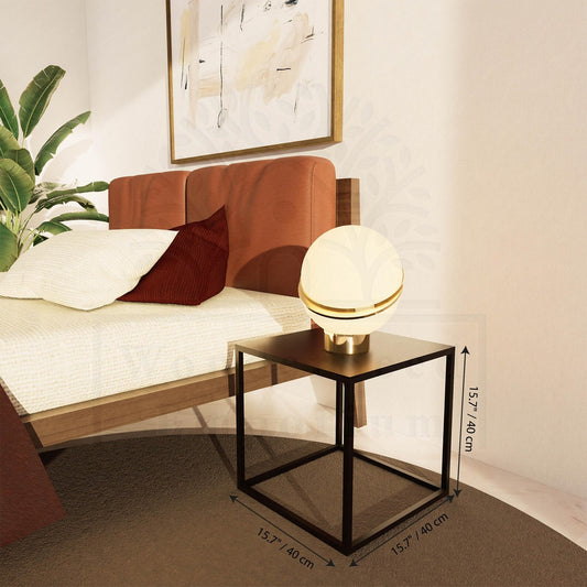 Square Metal Modern Profile Coffee Table