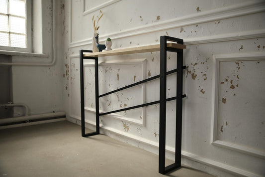 Handmade Industrial Console Table