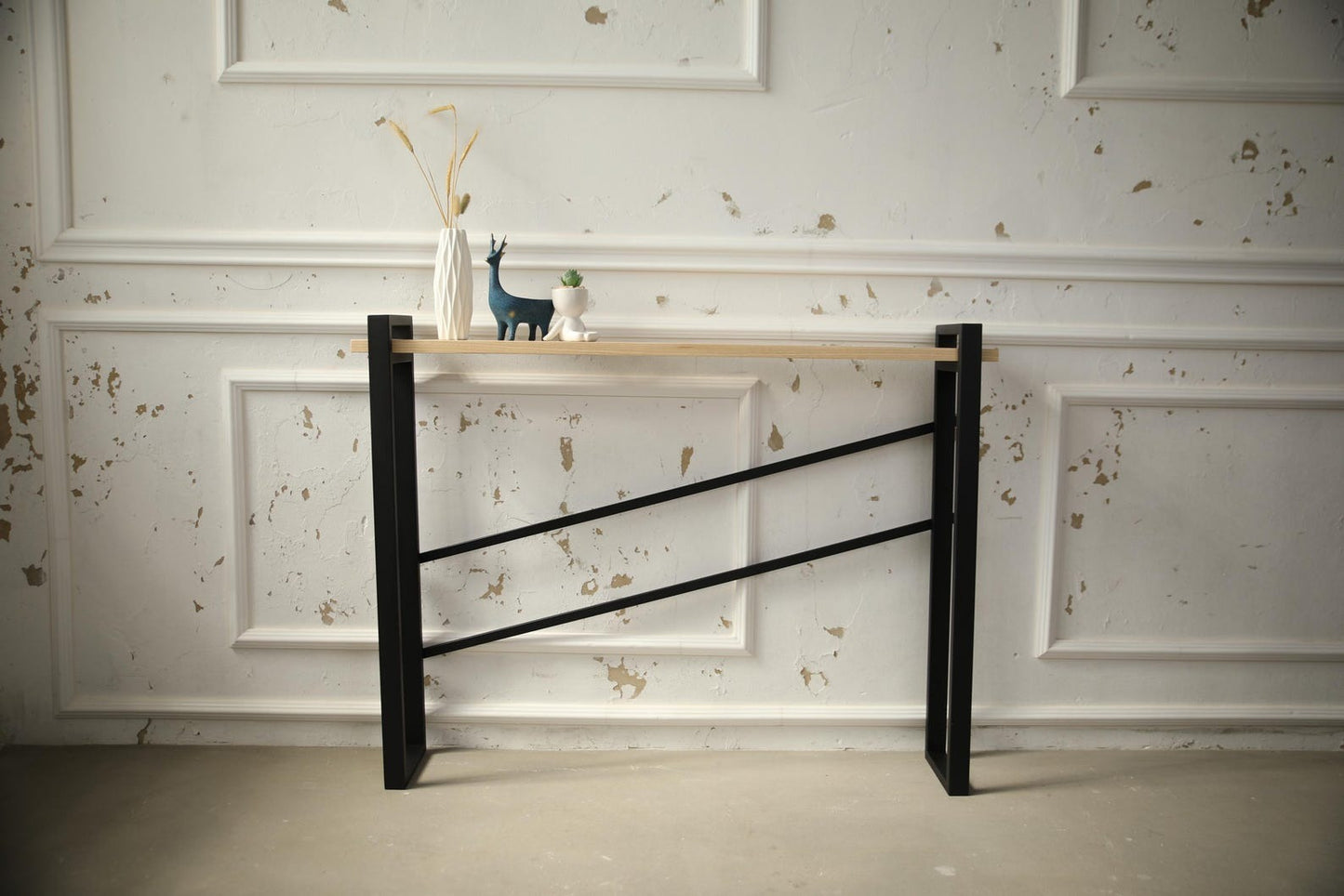 Handmade Industrial Console Table