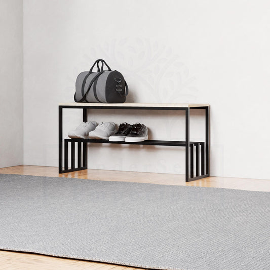 Wooden Surface Shoe Rack, Metal Shoe Rack