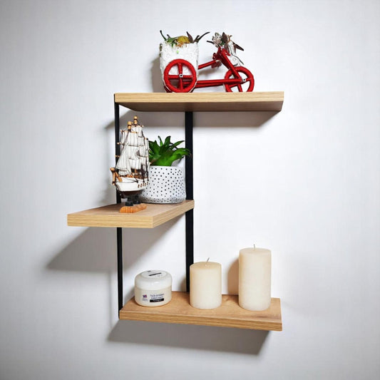 Floating Corner Shelves, Kitchen Wall Decor