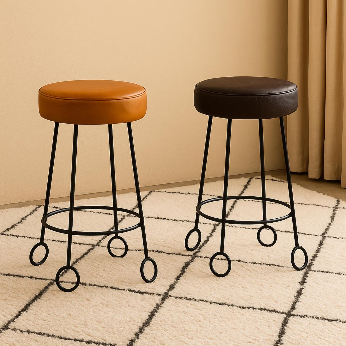 Leather Bar Stool