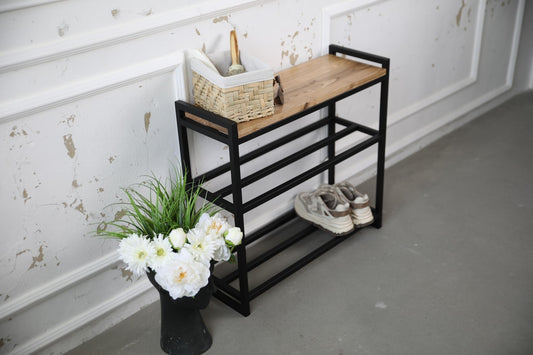 2-Tier Shoe Rack, Shoe Rack Bench, Shoe Storage Bench