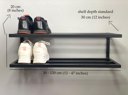 2 Tier Shoe Rack, Wall Mount Shoe Rack,