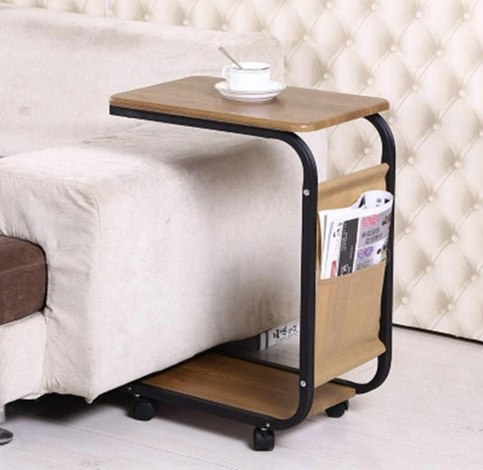 Sofa Side Table with Storage – Compact Wooden End Table for Bedroom & Living Room