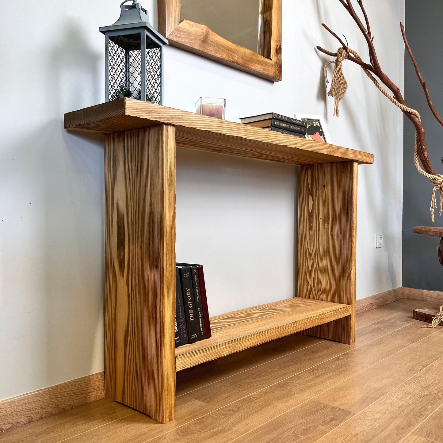 Rustic Wood Console Table