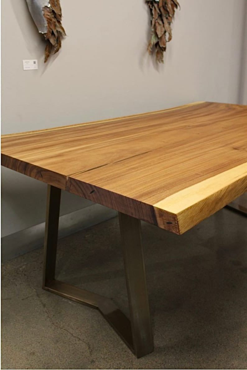 Custom Live Edge Sheesham Dining Table – | Handcrafted Rustic Dine Table for Home, Café & Modern Interiors