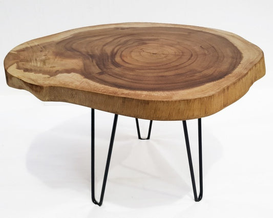 Live Edge Sheesham Coffee Table Set (Individual Tables Available) | Rustic Side Tables