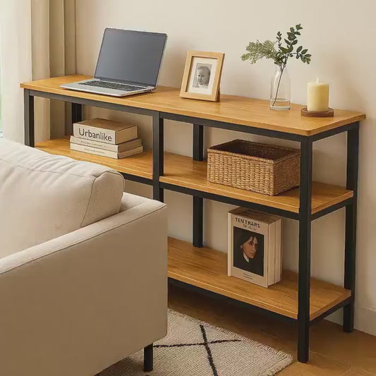 Slim Wood Console Table