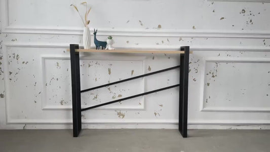 Handmade Industrial Console Table