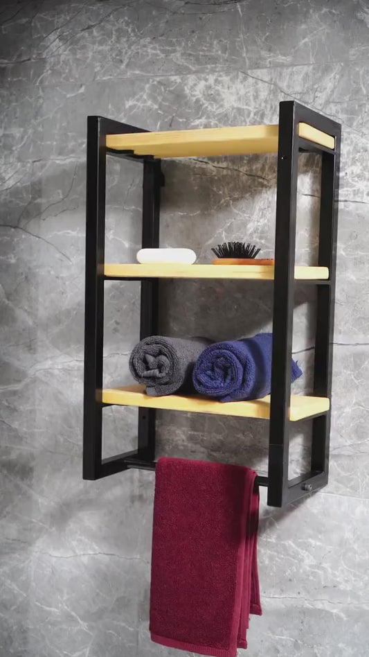 Bathroom Towel Holder With Drying Bar