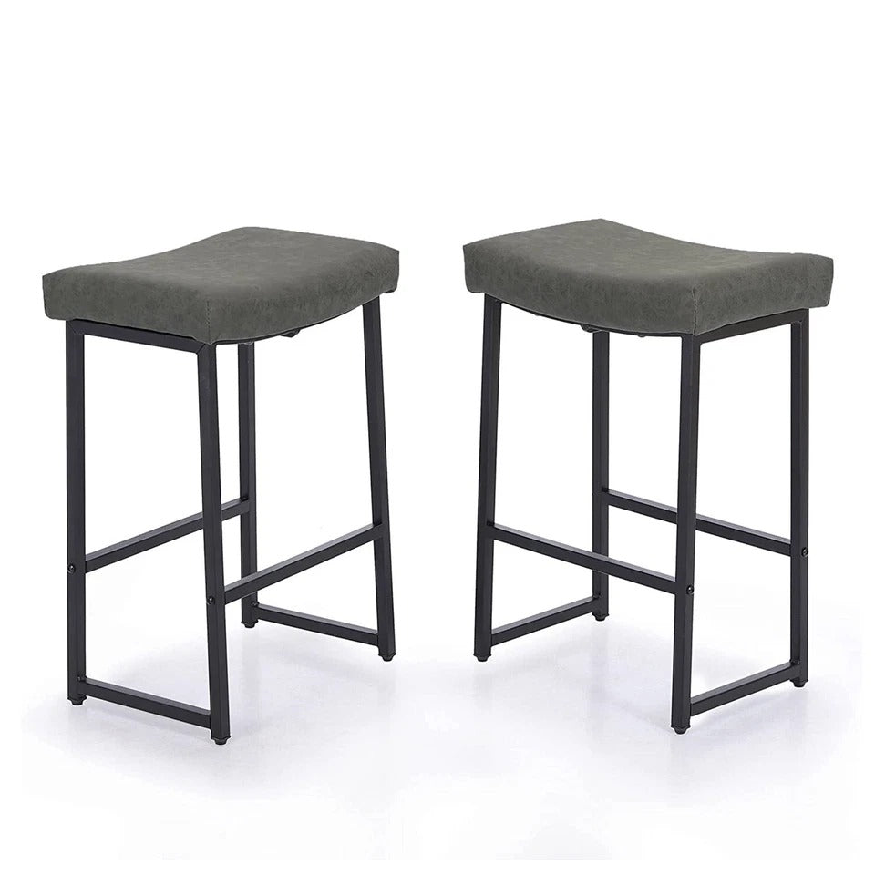 2x Saddle Bar Stool Seating Bar Counter