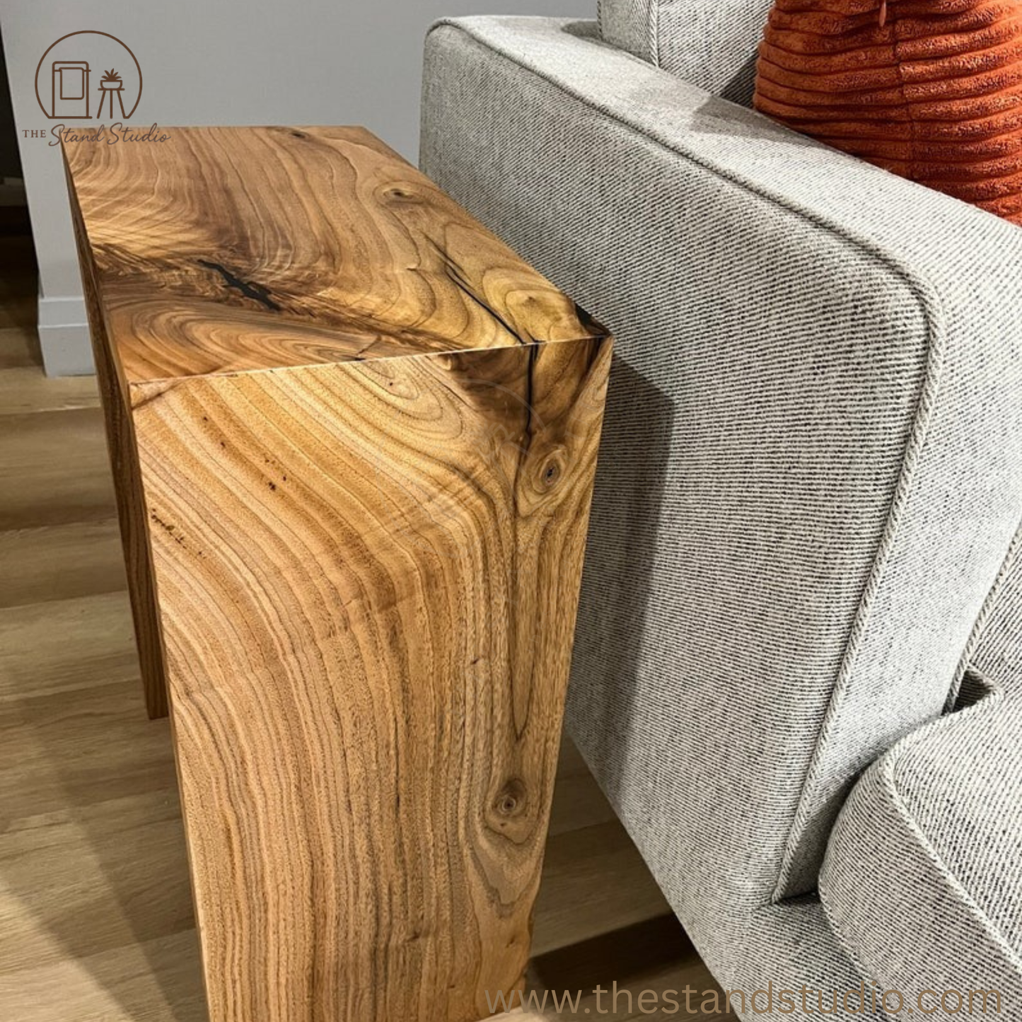 Minimalist Waterfall End Table: Modern Accent Table