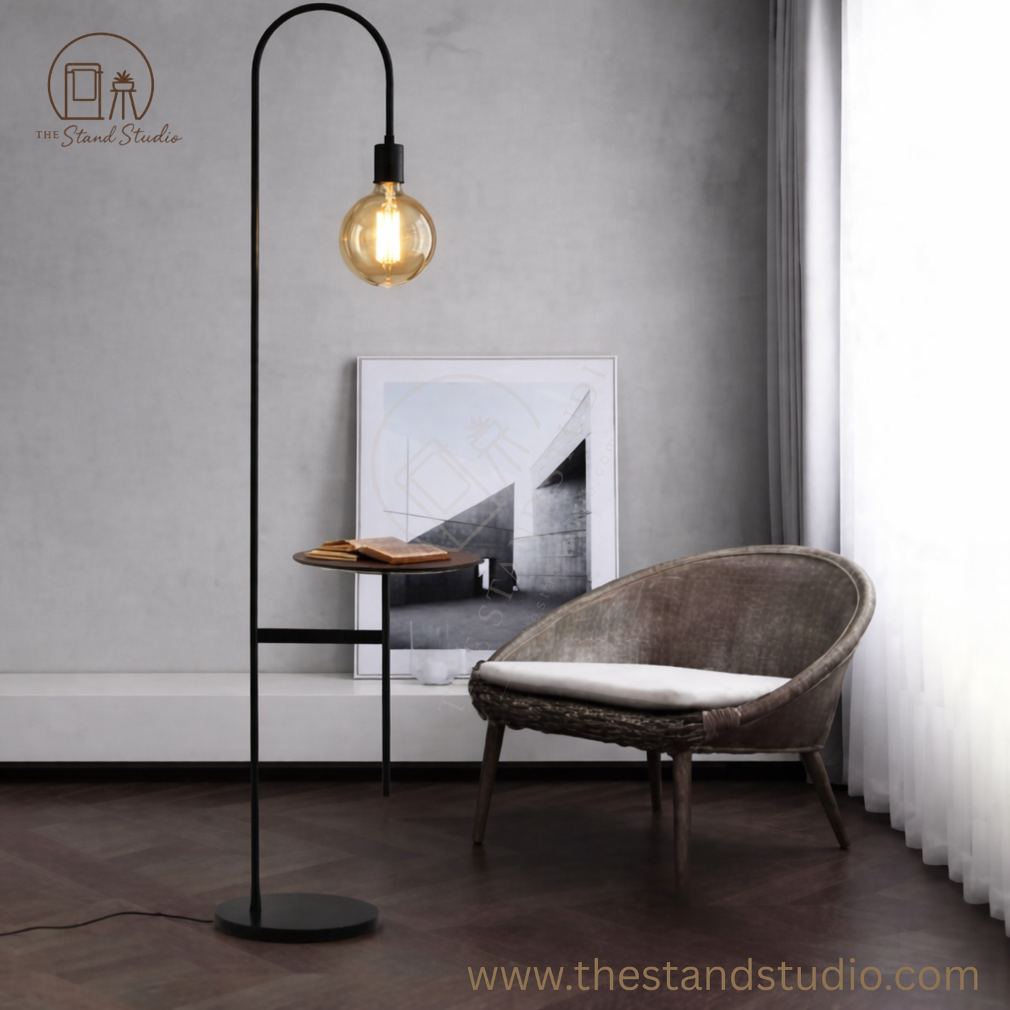 VALLE Minimalist LED Lamp Side Table