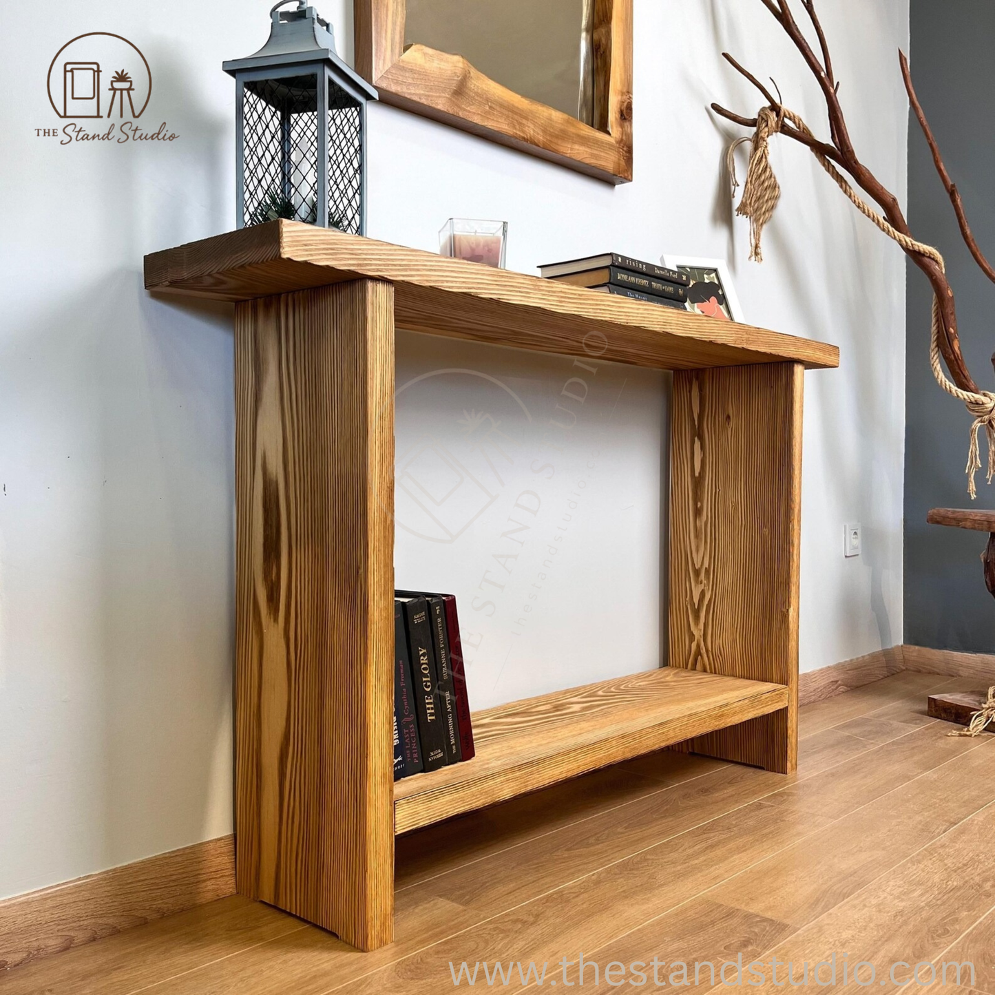 Rustic Wood Console Table