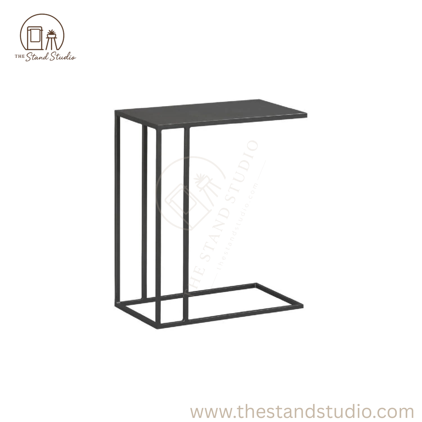 Metal C shape Side Table