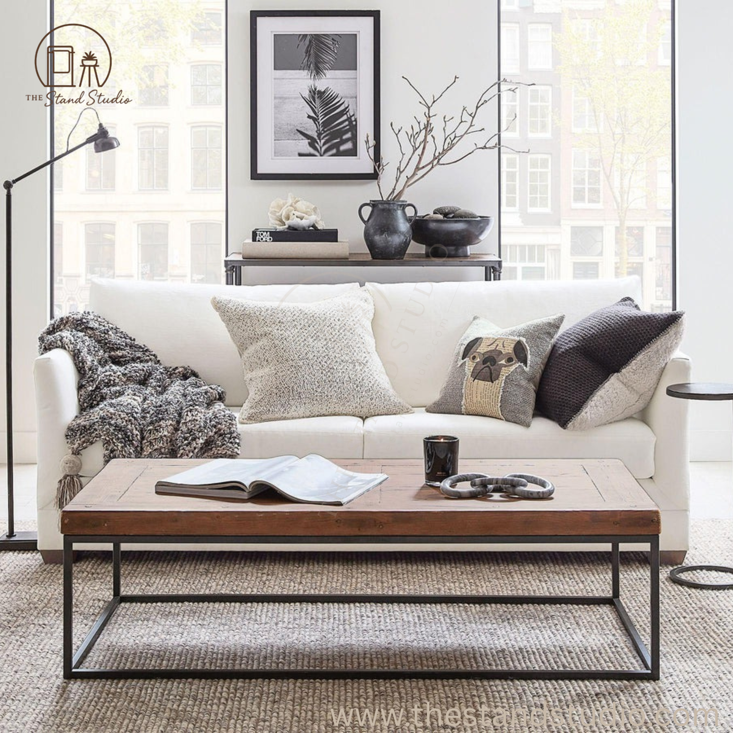 Round Metal Accent Table