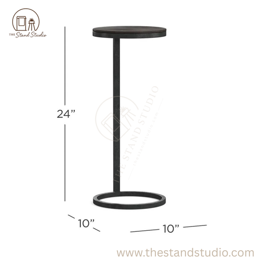 Round Metal Accent Table