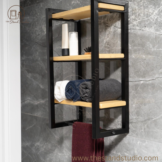 Bathroom Towel Holder With Drying Bar