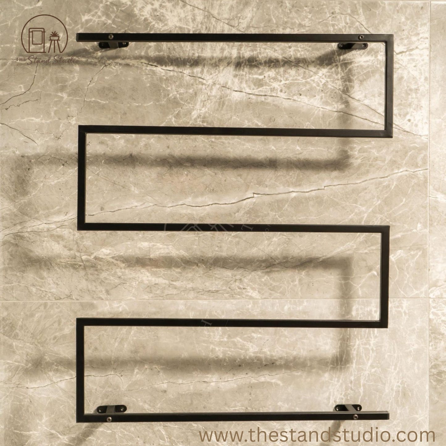 Wall Mounted Towel Rack, Industrial Bathroom Organizer