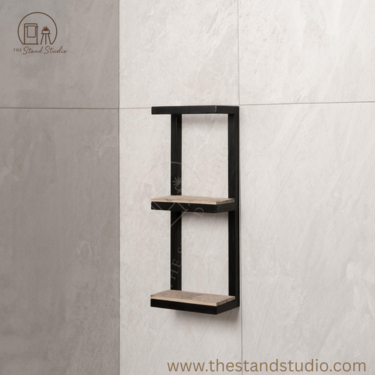 Bathroom Shelf with Towel Bar, Floating bathroom shelf