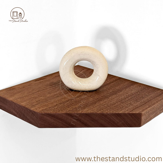 Floating Corner Shelves with Straight Edges