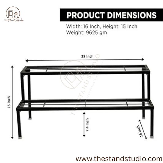 2-Step Planter Pot Stand for Outdoor & Indoor Garden
