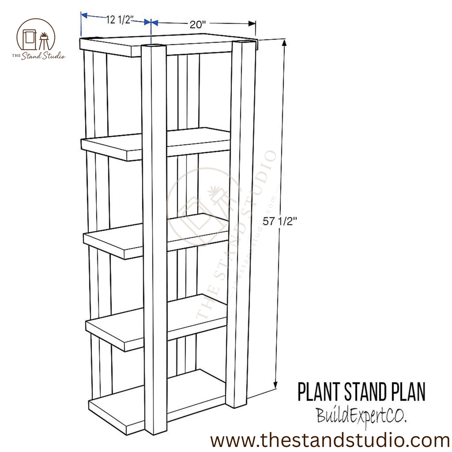 Solid Wood Plant stand- Indoor Plant Organizer