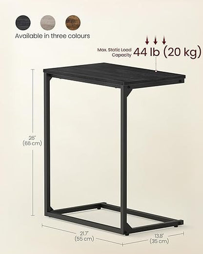 C Shape End Table, Small Coffee Table