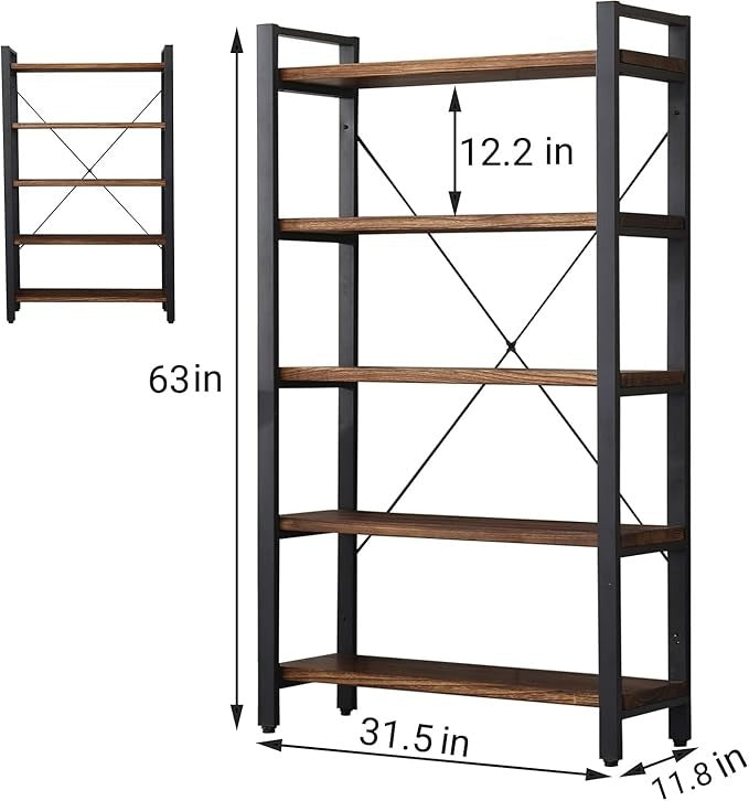 5 Tier Bookcase