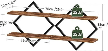 Floating Shelves, Set of 2 Wall Shelves
