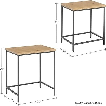 Nesting Side Tables - Set of 2 End Tables for Living Room