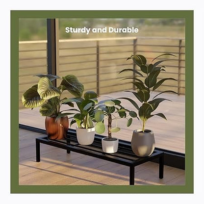 Plant Stand for Indoor & Outdoor - Metal Plant Stand for Balcony