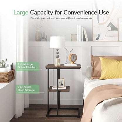 C Shaped Side Table