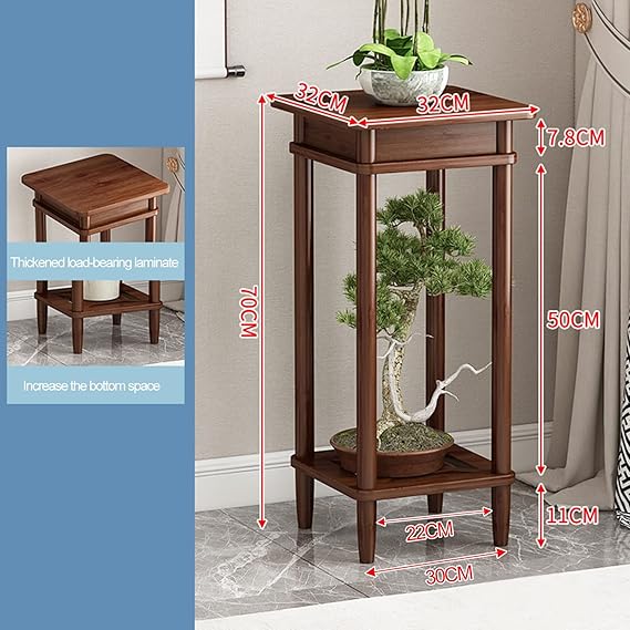 2-Tier South Bamboo Plant Planter Stand