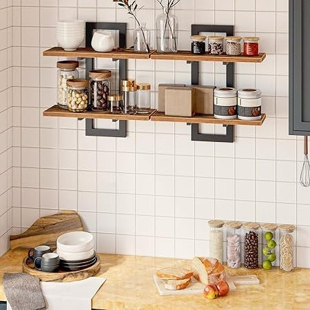 Wall Mounted Storage Shelves 2-Tier