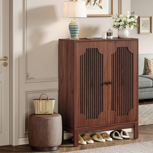 Tribesigns Shoe Cabinet with Doors, 6-Tier Shoe Rack Organizer