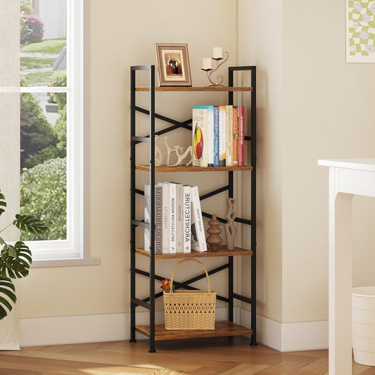 Industrial Bookshelf Floor Standing