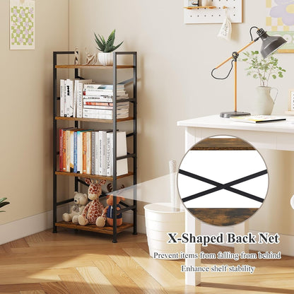 Industrial Bookshelf Floor Standing