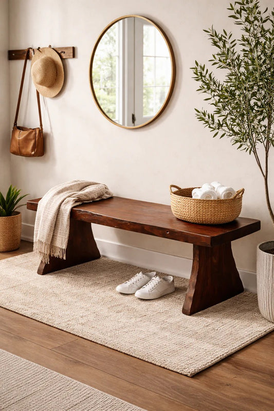 Solid Wood Bench