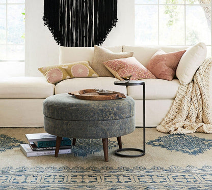 Round Metal Accent Table