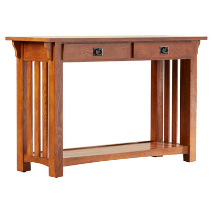 Solid Sheesham Wood Console Sofa Table | Modern Entryway & Hallway Accent Table