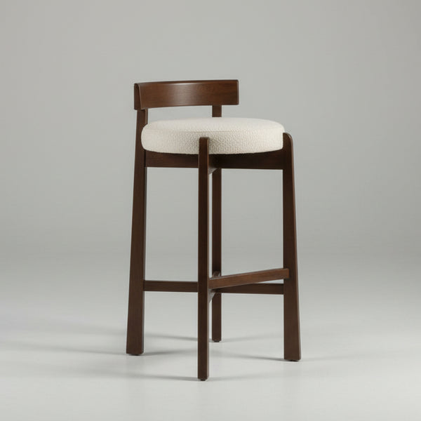 Minimalist Wooden Counter Stool – Durable Modern Kitchen Seating