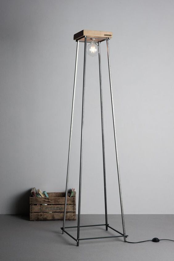 Modern Industrial Metal Floor Lamp