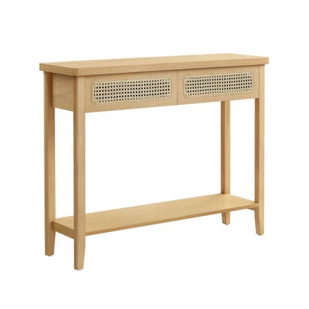 Console Table - Rattan Drawers