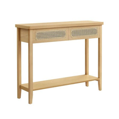 Console Table - Rattan Drawers