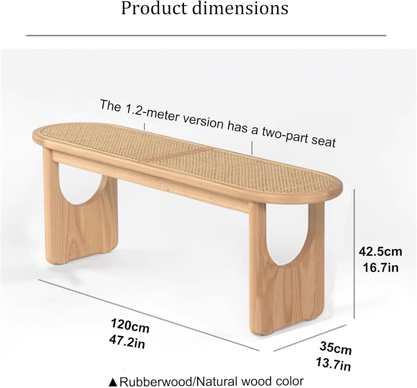 Wood Shoe Bench Farmhouse Entryway Narrow Bench Rustic Way Benches Seat, Sitting Bench for Living Room/Bedroom/End of Bed/Entryway