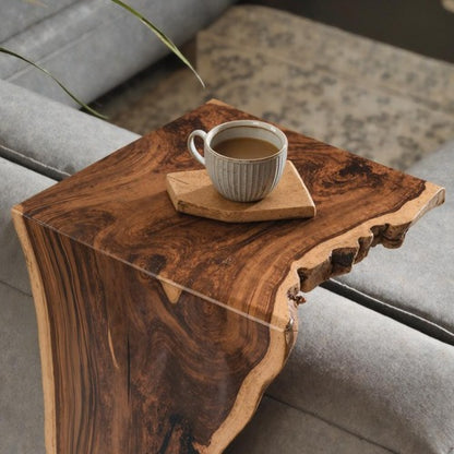 Farmhouse Sofa Armrest Table For Practical Storage And Style