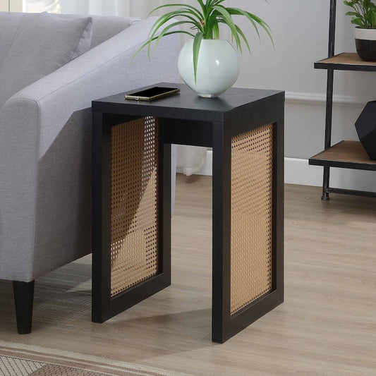 Convenience Concepts Northfield Weave End Table | Modern Side Table for Living Room & Bedroom